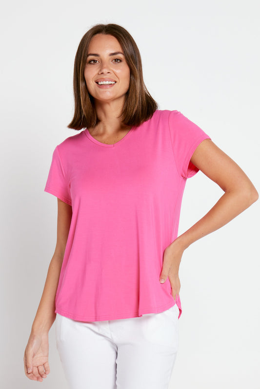 Bamboo Tee - Hot Pink