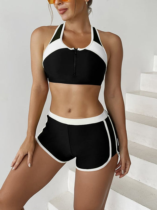 Luxe Swimsuit – Midnight Swim – Sunset Muse