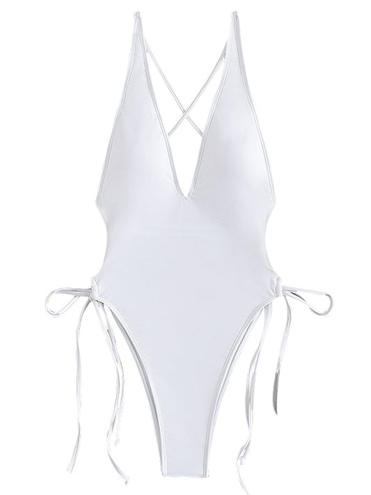 Luxe Strappy Swimsuit – Sun-Kissed – Aqua Luxe
