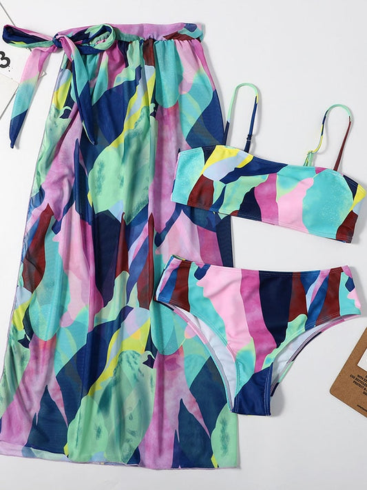 Luxe High-Waist Bikini – Crisscross Style – Sunset Muse