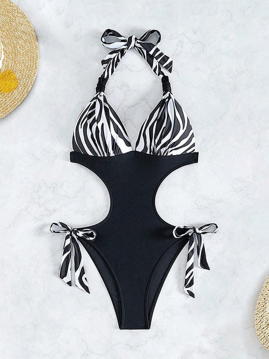 Refined High-Waist Bikini – Satin Glow – Aqua Luxe