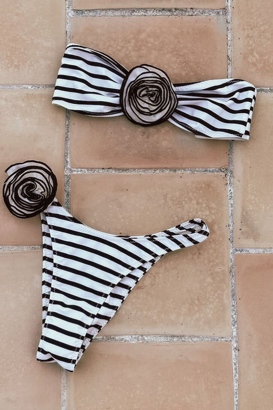 Riviera Bloom Bandeau Bikini Set