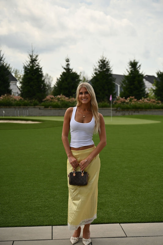 Yellow Maxi Skirt