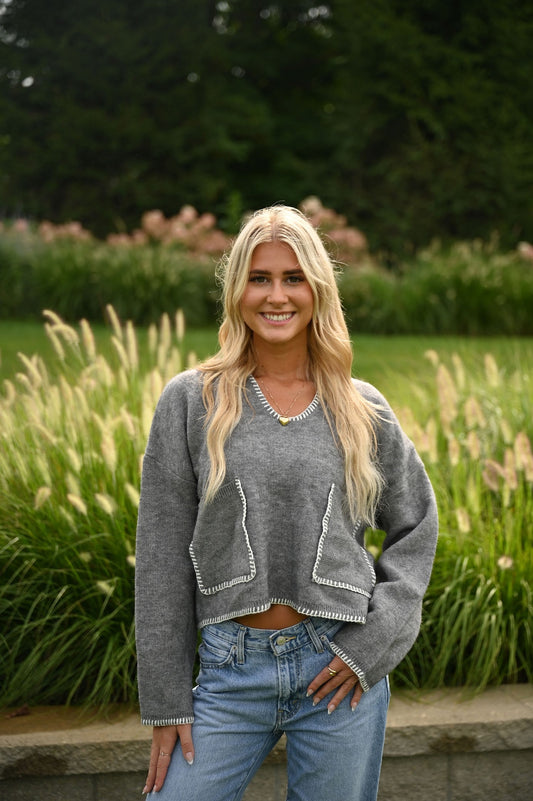 Barcelona Sweater- Grey