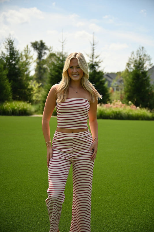 Stripe Summer Set- Red