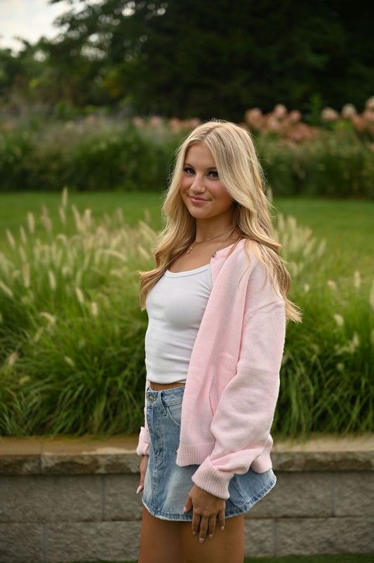 Pastel Cardigan- Pink