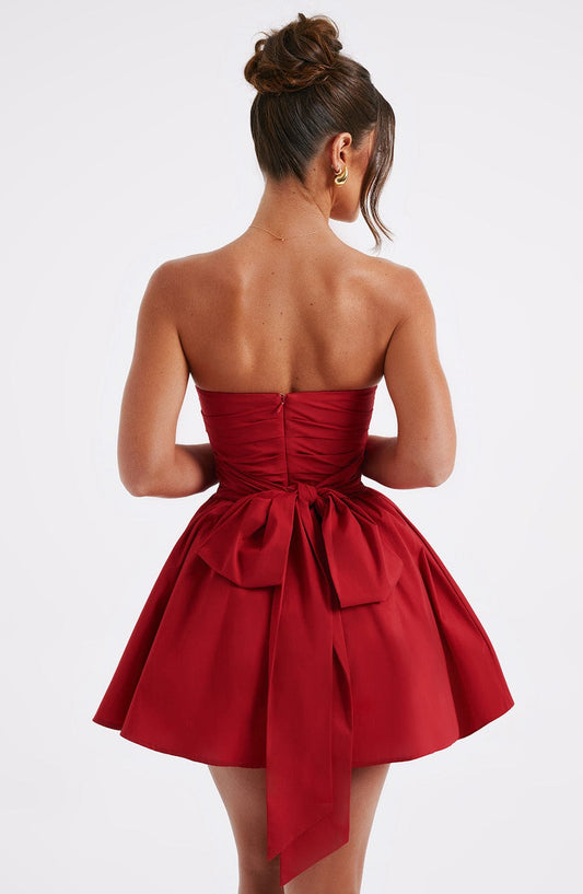 Katrina Mini Dress - Red m