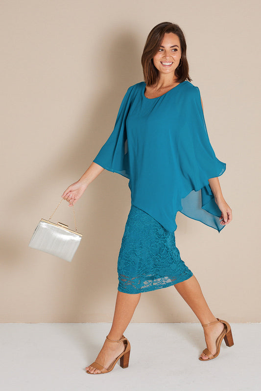 Abigail Dress - Teal