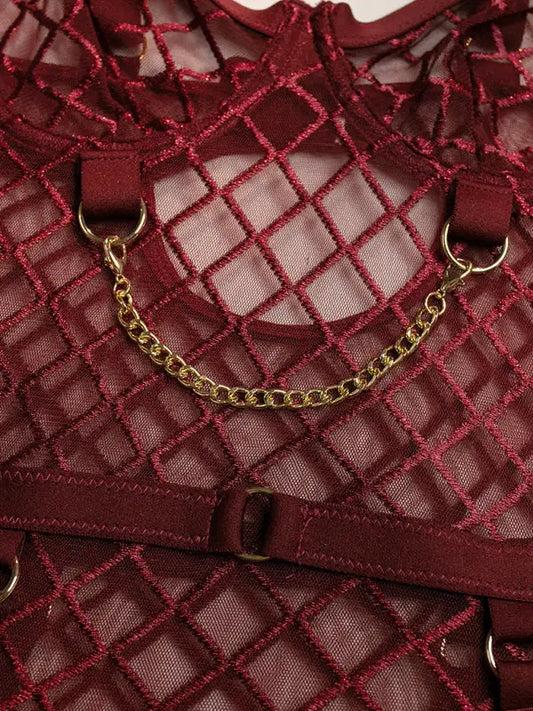 Unchain My Heart - Teddy Garter Lingerie Set