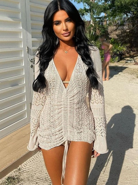 Hard To Tell Mini Dress